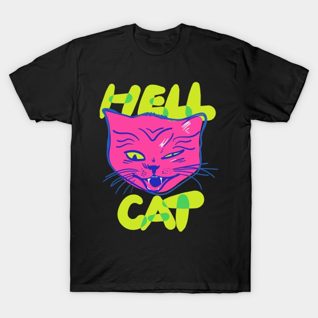 Hell Cat - this devil cat is coming at you from hell. T-Shirt by YourGoods